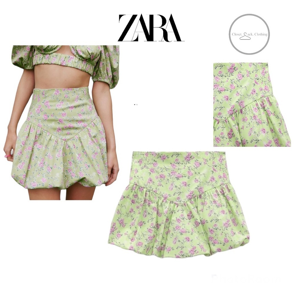 Zara Printed Mini Skirt Size Small